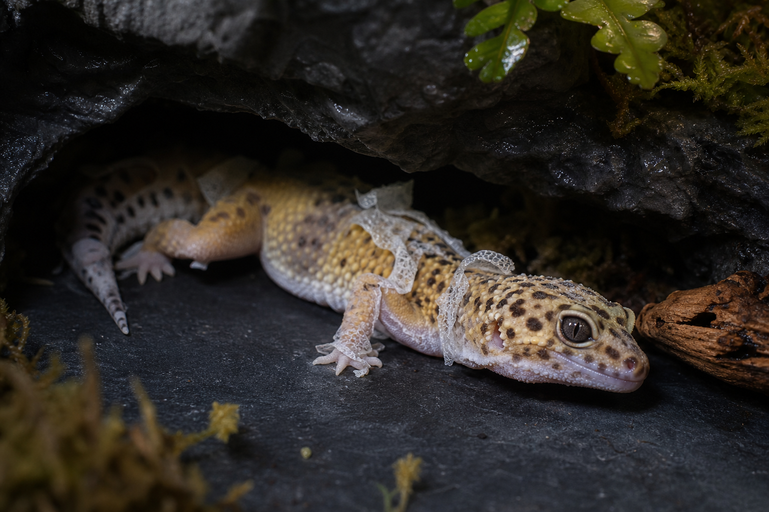Comment reconnaître une mue difficile chez un reptile ?